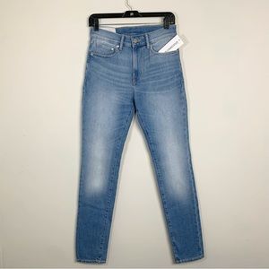 New H&M High Waisted Skinny Jeans 29 Medium Blue